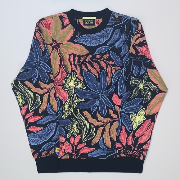 Scotch & Soda Other - Scotch & Soda Men's Multicolor All-Over-Print Sweatshirt-Size M New